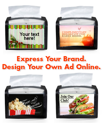 Xpressnap Napkin Dispenser | Design Your Own Ad
